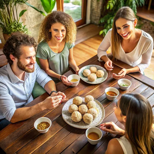 Jaglane Trufle z Kakao i Kokosem